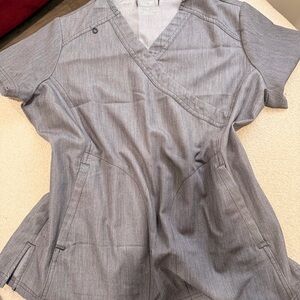 Koi Next Gen Gray Scrub Top